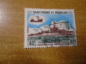 St Pierre and Miquelon  #  410   used