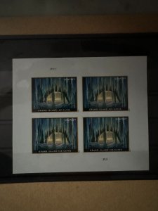 US USA Grand Island Ices Cave & Cosmic Cliffs Sheet of 4 in MNH VF Free FedEx