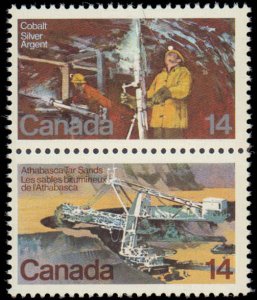 Canada #766a, Complete Set, Pair, 1978, Minerals, Never Hinged