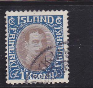 Iceland  Scott#  185  Used