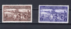 RUSSIA YR 1949,SC 1408-09,MI 1399-1400,MNH,CATTLE AND SHEEP BREEDING,TYPE II