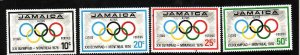 Jamaica-Sc#410-13-Unused NH set-Sports-Summer Olympic Games-Montreal-1975-