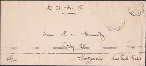 TONGA 1912 OHMS Govt Frank cover Nuku'alofa to Australia....................G322