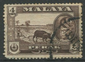 STAMP STATION PERTH Perak #129 Sultan Yussuf Izuddin Shah Definitive Used 1957