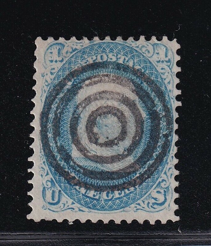 92 F-VF used Fancy S.O.N Bullseye cancel with nice color cv $ 425 ! see pic ! 