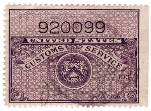 (I.B) US Revenue : Customs Seal 