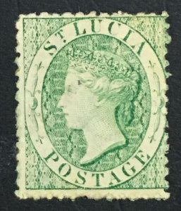 MOMEN: ST LUCIA SG #8 1863 MINT OG H £225 LOT #61590