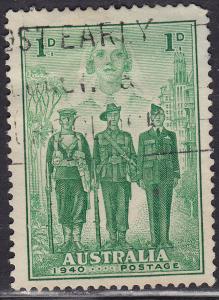 Australia 184 USED 1940 Nurse, Sailor, Soldier & Aviator 1p