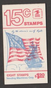 U.S. Scott #1598a BK130 American Flag Stamp - Mint NH Booklet