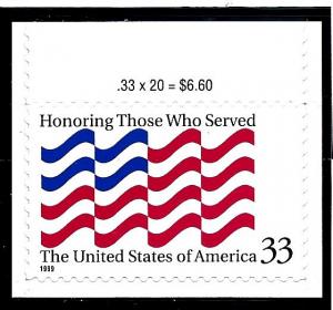 3331 Mint,OG,NH... SCV $0.65