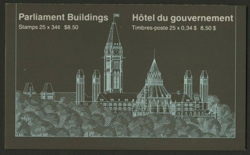 Canada 925a Booklet BK89a MNH Parliament Buildings