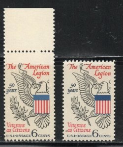 1369 * AMERICAN LEGION * U.S. Postage Stamp  MNH MISPERF/CUT