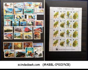 COLLECTION OF CUBA STAMPS IN AN ALBUM