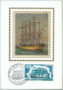 69158 - FRANCE - postal history - MAXIMUM MAP 1973 - SHIP SHIP-