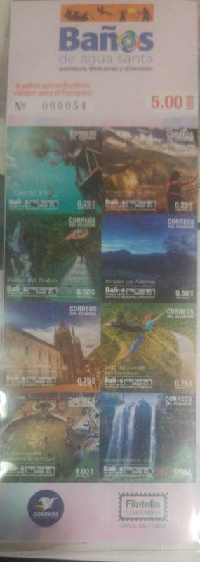 vtaeb.A) 2019, ECUADOR, TOURISM. HOLY WATER BATHS. ADHESIVES, TREE HOUSE