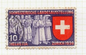 Switzerland 1939 Early Issue Fine Used 10c. NW-135863