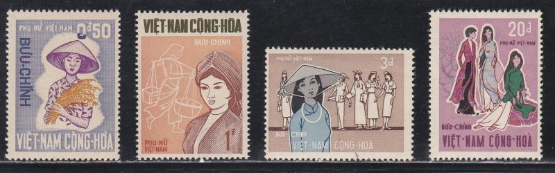 Viet Nam (South) # 343-346, Vietnamese Women, NH, 1/2 Cat