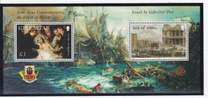 Gibraltar # 1028, Battle of Trafalgar, Souvenir Sheet, Mint NH, 1/2 Cat.