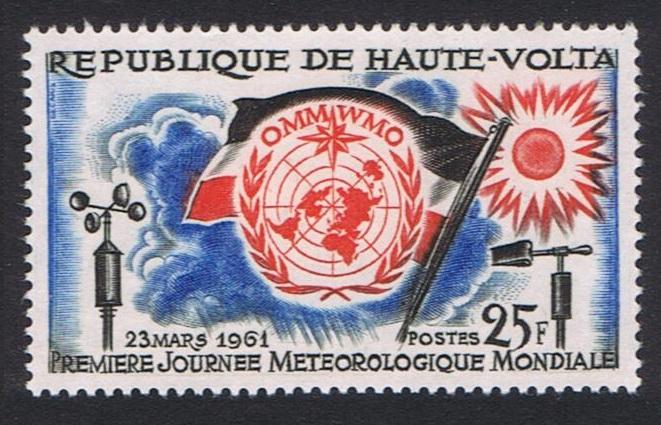 Upper Volta First World Meteorological Day 1v 1961 MNH SG#93