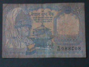 NEPAL STATE BANK -$1 RUPEES-CIRCULATED-F-43-YEARS OLD  WE SHIP TO WORLDWIDE