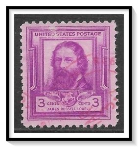 US #866 James Russell Lowell Used