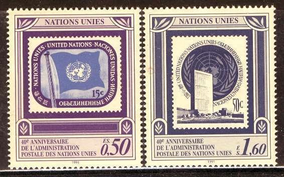 United Nations Geneva; 1991: Sc. # 207-208:  MNH Cpl Set