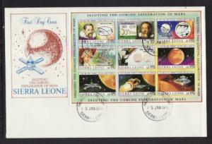 Sierra Leone 1167-1171 Mars 1990 S/5 FDC 