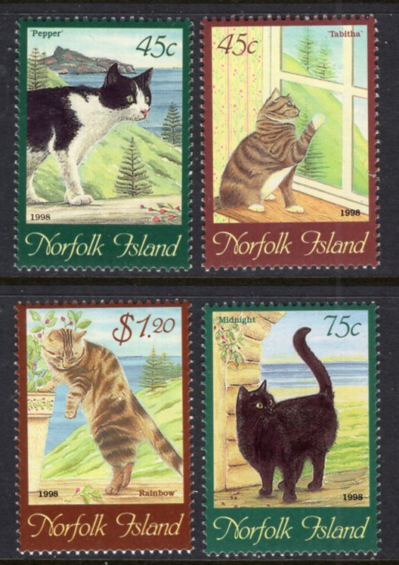 Norfolk Islands 638-641 Cats MNH VF