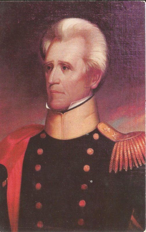 Andrew Jackson color postcard unused !#3