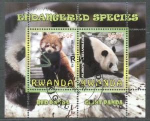 Rwanda 2009 Animals, perf.sheetlet, used    T.029