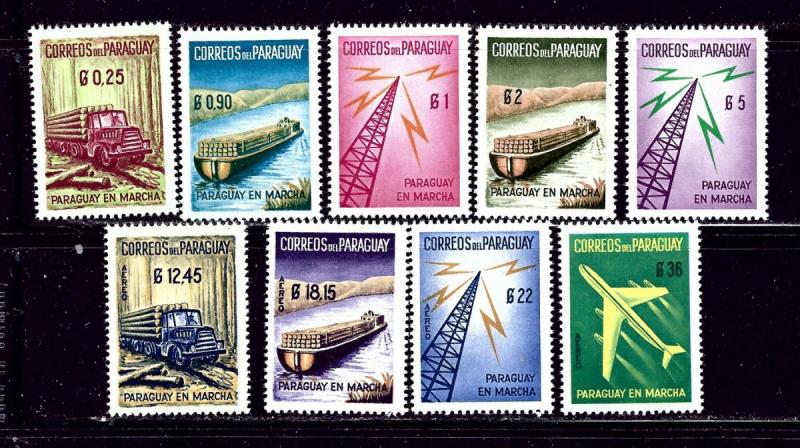 Paraguay 577-81 and C278-81 MNH 1961 complete set