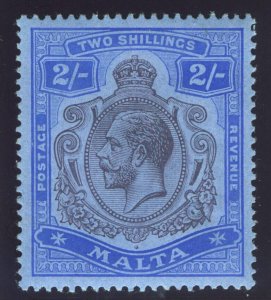 Malta 1914 KGV 2s dull purple & blue/blue MLH. SG 86g.