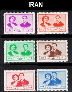 Iran Scott 941-46 complete set F to VF mint OG H or LH.