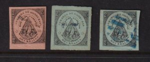 Honduras - 1877 Tegucigalpa overprints