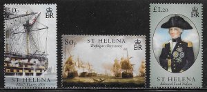 St Helena Scott #'s 884 - 886 MNH