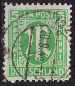 GERMANY Alliiert AmBri [1945] MiNr 0019 D ( O/used ) [01]