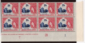Mint Never Hinged SC69b SG66b 25c on 2sh6p T3 Plate Block of 8