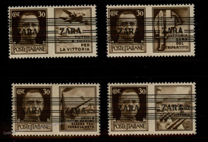 Germany WWII Italy Zara Mi36I-36IV MNH Besetzung Croatia Expert Photo Cert 95752