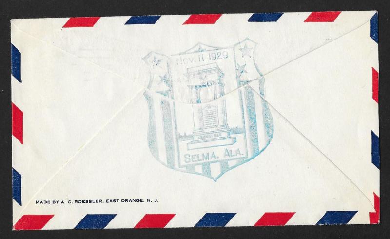 UNITED STATES Event Cover Legion Field Airport 1929 Selma Alabama