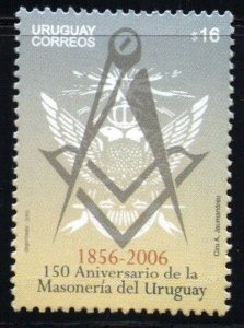 2006 Uruguay Masons in Uruguay 150th anniversary #2162 ** MNH