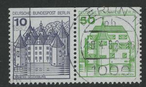 Germany Berlin Scott # 9N391, 9N440, used, se-tenant, Mi # W73