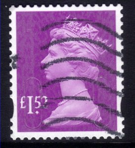 GB 2015 QE2 £1.52 Bright Mauve Machin used SG U2946 ( B49  )
