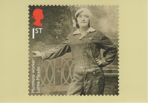 Great Britain 2016 PHQ Card Sc 3507 1st Munitions worker Lottie Meade