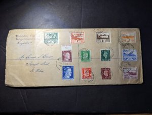 1943 Registered Germany Channel Islands Dual Postage Cover to St Helier
