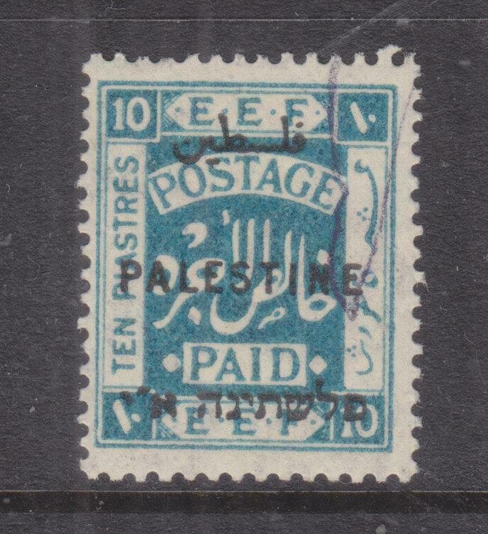 PALESTINE, 1922 10pi. Light Blue, lhm.