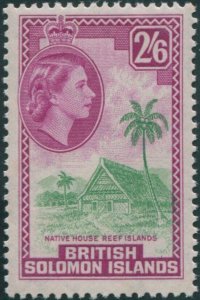 Solomon Islands 1956 SG93 2/6 Native House MLH