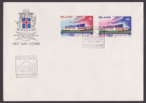 ICELAND - 1973 NORDEN - HOUSE OF THE NORTH - 2V FDC