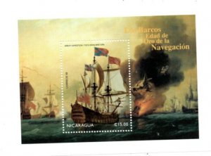 Nicaragua 1999 - Sailing Ship - Souvenir Stamp Sheet - Scott #2276 - MNH