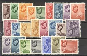 SEYCHELLES #125-48 Mint - 1938 K G VI Pictorial Set