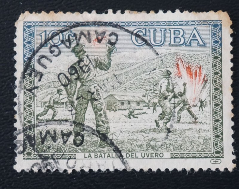 CUBA Sc# 627 BATTLE OF THE UVERO 10c  1960 used